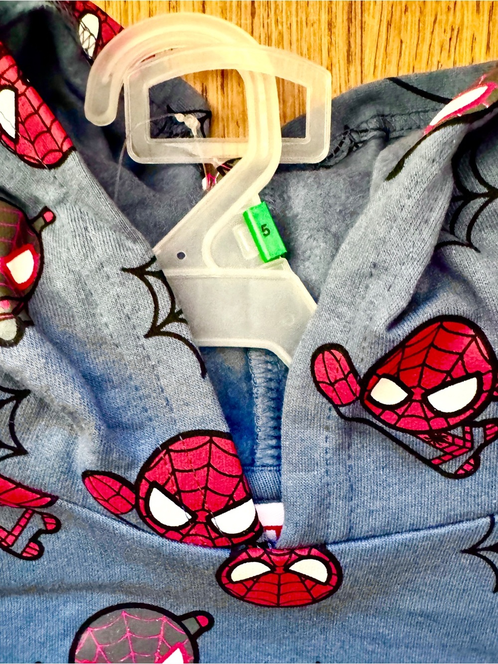 Boys Spider-Man Blue Hoodie & Jogger Fleece Set NWT - Size 5 - Picture 4 of 5